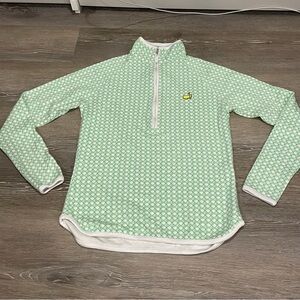 Magnolia Lane Green Masters Quarter Zip Long-Sleeve Pima Cotton Women’s Sz XS